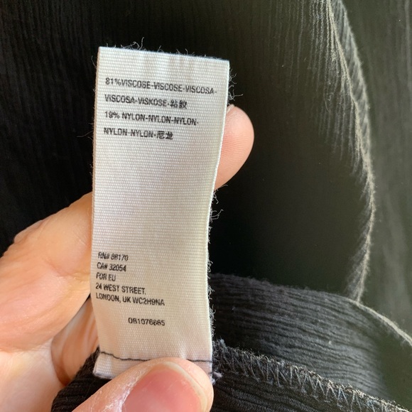 Women’s black Free People “Check on It” wrap top size medium - Picture 8 of 9